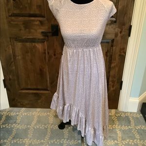 Leopard Liza Ruffle Hi-Low Maxi Dress